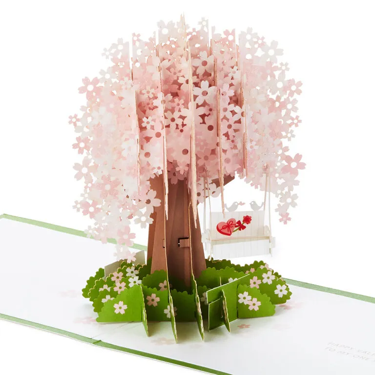 Hallmark One And Only Love Cherry Blossoms 3D Pop-Up Valentine's Day Card 1 Hallmark One And Only Love Cherry Blossoms 3D Pop-Up Valentine's Day Card