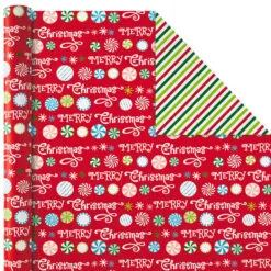 Hallmark Christmas Cheer 4-Pack Reversible Wrapping Paper Assortment, 150 Sq. Ft. 12 Hallmark Christmas Cheer 4-Pack Reversible Wrapping Paper Assortment, 150 Sq. Ft. -Hot Sale Hallmark Store Christmas Cheer Assortment Reversible Wrapping Paper 5JXW1736 06