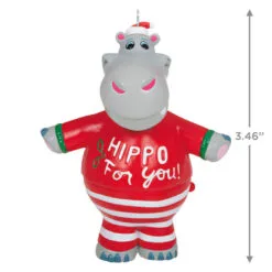Hallmark I Want A Hippopotamus For Christmas Musical Ornament 8 Hallmark I Want A Hippopotamus For Christmas Musical Ornament -Hot Sale Hallmark Store Christmas Hippopotamus Keepsake Ornament 2099QGO2627 03