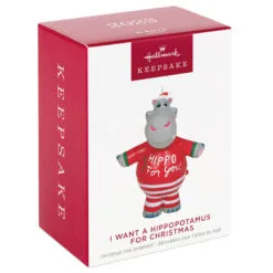 Hallmark I Want A Hippopotamus For Christmas Musical Ornament 9 Hallmark I Want A Hippopotamus For Christmas Musical Ornament -Hot Sale Hallmark Store Christmas Hippopotamus Keepsake Ornament 2099QGO2627 04