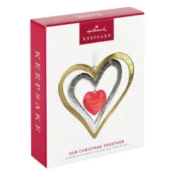 Hallmark Our Christmas Together 2023 Metal Ornament -Hot Sale Hallmark Store Christmas Together Metal Hearts Keepsake Ornament 1899QGO2889 04