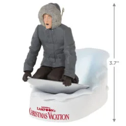 Hallmark National Lampoon's Christmas Vacation™ Don't Try This At Home, Kids! Ornament With Light And Sound -Hot Sale Hallmark Store Christmas Vacation Clark on Sled Keepsake Ornament 2499QXI6269 03