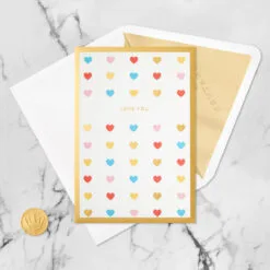 Hallmark Love You Always 3D Pop-Up Love Card 13 Hallmark Love You Always 3D Pop-Up Love Card -Hot Sale Hallmark Store Colorful Hearts 3D PopUp Love Card 1299LAD2904 05