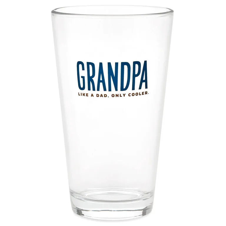 Hallmark Grandpa: Like A Dad, Only Cooler Pint Glass, 16 Oz. 1 Hallmark Grandpa: Like A Dad, Only Cooler Pint Glass, 16 Oz.