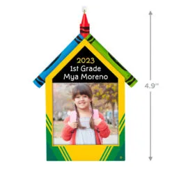 Hallmark Crayola® A Colorful School Year Personalized Photo Frame Ornament -Hot Sale Hallmark Store Crayola A Colorful School Year Picture Frame Personalized Keepsake Ornament 2499QHE2110B1 03