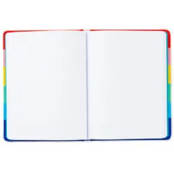 Hallmark Crayola® Every Shade Of Happy Hardback Notebook -Hot Sale Hallmark Store Crayola Rainbow Stripe Hardcover Notebook 3HWJ2112 04