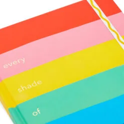 Hallmark Crayola® Every Shade Of Happy Hardback Notebook -Hot Sale Hallmark Store Crayola Rainbow Stripe Hardcover Notebook 3HWJ2112 05