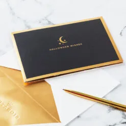 Hallmark Crescent Moon 3-D Pop-Up Halloween Card -Hot Sale Hallmark Store Crescent Moon and Bats 3D PopUp Halloween Card 1299IEH3001 07