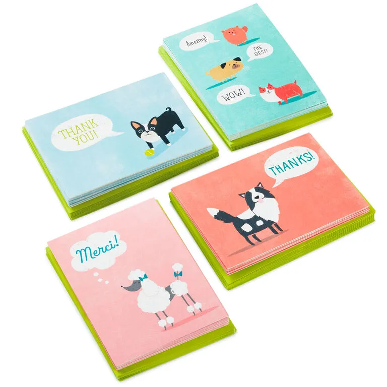 Hallmark Cute Dogs Assortment Blank Thank-You Notes, Pack Of 48 1 Hallmark Cute Dogs Assortment Blank Thank-You Notes, Pack Of 48