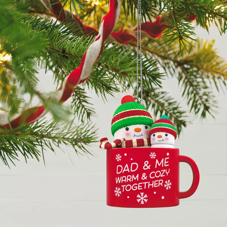 Hallmark Dad & Me Hot Cocoa Mug 2023 Ornament 2 Hallmark Dad & Me Hot Cocoa Mug 2023 Ornament - Image 2