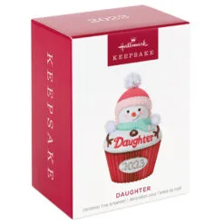 Hallmark Daughter Cupcake 2023 Ornament -Hot Sale Hallmark Store Daughter Snowman Cupcake 2023 Keepsake Ornament 1399QGO2539 04