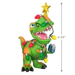 Hallmark Tree Rex Ornament -Hot Sale Hallmark Store Dinosaur in Christmas Lights Keepsake Ornament 1799QGO2779 03