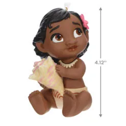 Hallmark Disney Moana The Ocean Chose Me Porcelain Ornament -Hot Sale Hallmark Store Disney Baby Moana Keepsake Ornament 2499QXD6627 03