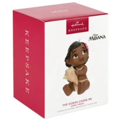 Hallmark Disney Moana The Ocean Chose Me Porcelain Ornament -Hot Sale Hallmark Store Disney Baby Moana Keepsake Ornament 2499QXD6627 04