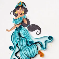 Hallmark Disney Princess Jasmine Magical Day Quilled Paper Handmade Card -Hot Sale Hallmark Store Disney Jasmine Quilled Paper Handmade Card for Her 1299LAD2857 04
