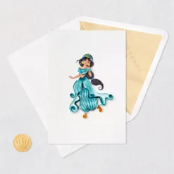Hallmark Disney Princess Jasmine Magical Day Quilled Paper Handmade Card -Hot Sale Hallmark Store Disney Jasmine Quilled Paper Handmade Card for Her 1299LAD2857 05