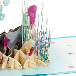 Hallmark Disney The Little Mermaid Wishing You Happiness 3D Pop-Up Card -Hot Sale Hallmark Store Disney The Little Mermaid Ariel 3D PopUp Card for Her 1499LAD2902 05