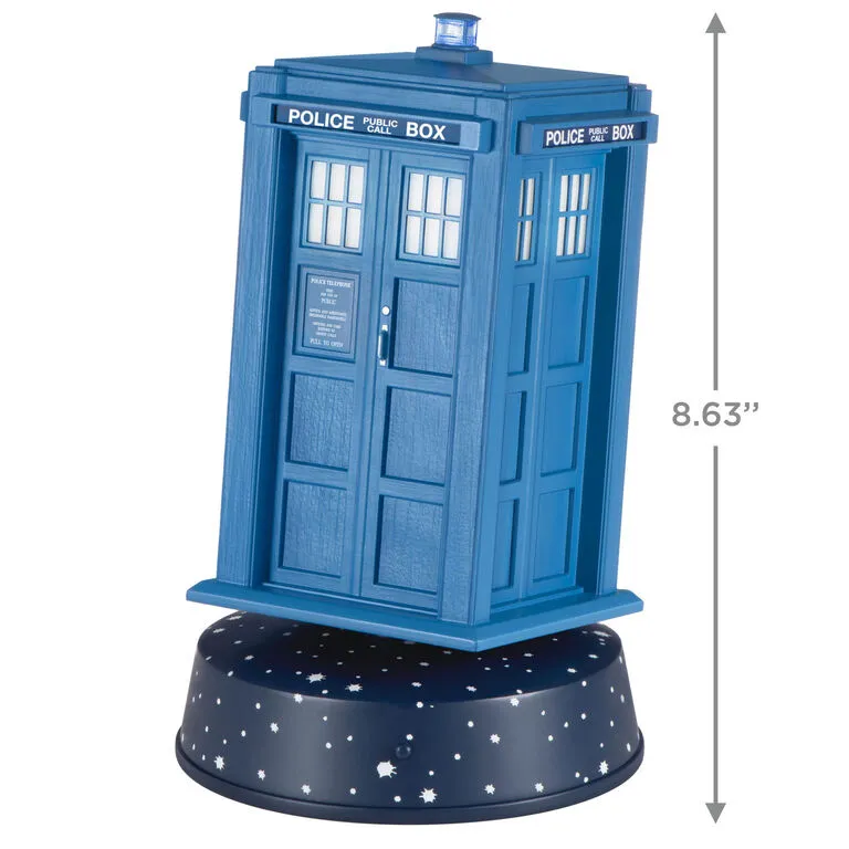 Hallmark Doctor Who 60th Anniversary TARDIS Tabletop Decoration With Light, Sound And Motion 3 Hallmark Doctor Who 60th Anniversary TARDIS Tabletop Decoration With Light, Sound And Motion - Image 3