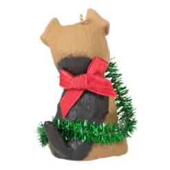 Hallmark Puppy Love Terrier 2023 Ornament -Hot Sale Hallmark Store Dog With Tinsel Keepsake Ornament 1599QXR8177 06
