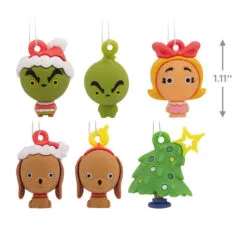 Mini Dr. Seuss's How The Grinch Stole Christmas!™ Shatterproof Hallmark Ornaments, Set Of 6 -Hot Sale Hallmark Store Dr. Seuss How the Grinch Stole Christmas Miniature Christmas Ornaments Set of 6 3HCM912 03