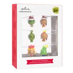 Mini Dr. Seuss's How The Grinch Stole Christmas!™ Shatterproof Hallmark Ornaments, Set Of 6 -Hot Sale Hallmark Store Dr. Seuss How the Grinch Stole Christmas Miniature Christmas Ornaments Set of 6 3HCM912 04