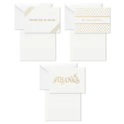 Hallmark Elegant Dimensions Boxed Blank Thank-You Notes Assortment, Pack Of 120 -Hot Sale Hallmark Store Elegant Dimensions Assorted Boxed ThankYou Cards 5STZ1161 03