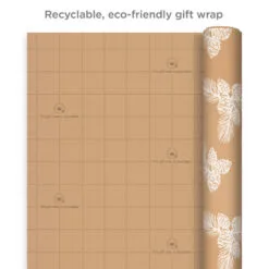 Hallmark Elegant Evergreens 2-Pack Holiday Wrapping Paper, 150 Sq. Ft. -Hot Sale Hallmark Store Elegant Evergreens Holiday Wrapping Paper 5JXW1203 07