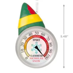 Hallmark Elf™ Clausometer Personalized Ornament With Light -Hot Sale Hallmark Store Elf Clausometer Personalized Keepsake Ornament With Light 2999QHE2117B1 03