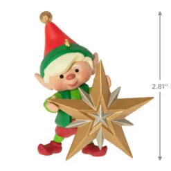 Hallmark North Pole Tree Trimmers Ornament -Hot Sale Hallmark Store Elf With Christmas Tree Keepsake Ornament 1799QXR8069 03