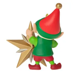 Hallmark North Pole Tree Trimmers Ornament -Hot Sale Hallmark Store Elf With Christmas Tree Keepsake Ornament 1799QXR8069 06