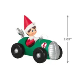 Hallmark The Elf On The Shelf® Race To The Finish Scout Elf™ Ornament -Hot Sale Hallmark Store Elf on the Shelf in Race Car Keepsake Ornament 1799QXI7357 03