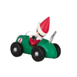 Hallmark The Elf On The Shelf® Race To The Finish Scout Elf™ Ornament -Hot Sale Hallmark Store Elf on the Shelf in Race Car Keepsake Ornament 1799QXI7357 06