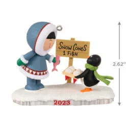 Hallmark Frosty Friends 2023 Ornament -Hot Sale Hallmark Store Eskimo and Penguin Keepsake Ornament 1699QXR8029 03