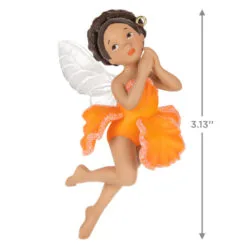 Hallmark Fairy Messengers Special Edition Ornament -Hot Sale Hallmark Store Fairy in Orange Flower Dress Keepsake Ornament 1699QGO2789 03