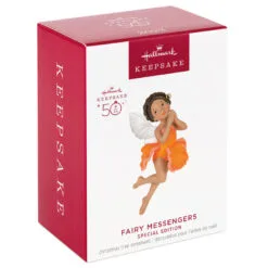 Hallmark Fairy Messengers Special Edition Ornament -Hot Sale Hallmark Store Fairy in Orange Flower Dress Keepsake Ornament 1699QGO2789 04