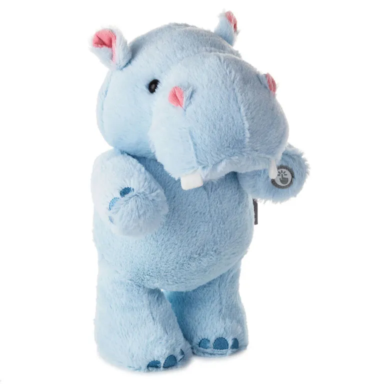 Hallmark Hug 'n' Sing Tootin' Hippo Singing Stuffed Animal With Motion, 10" 1 Hallmark Hug 'n' Sing Tootin' Hippo Singing Stuffed Animal With Motion, 10"