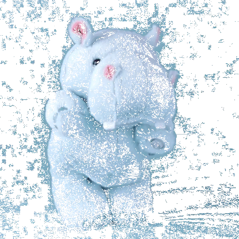 Hallmark Hug 'n' Sing Tootin' Hippo Singing Stuffed Animal With Motion, 10" 2 Hallmark Hug 'n' Sing Tootin' Hippo Singing Stuffed Animal With Motion, 10" - Image 2