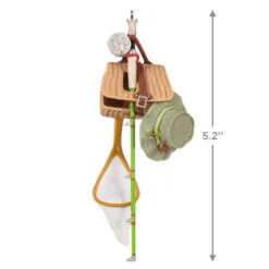 Hallmark Feelin' Fishy 2023 Ornament -Hot Sale Hallmark Store Fishing Gear Keepsake Ornament 1699QGO2899 03
