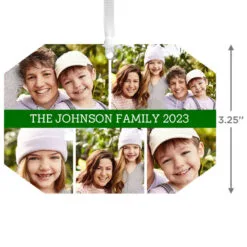 Hallmark Five-Photo Personalized Text And Photo Metal Ornament -Hot Sale Hallmark Store FivePhoto Personalized Christmas Ornament 1OFM1001B6 03