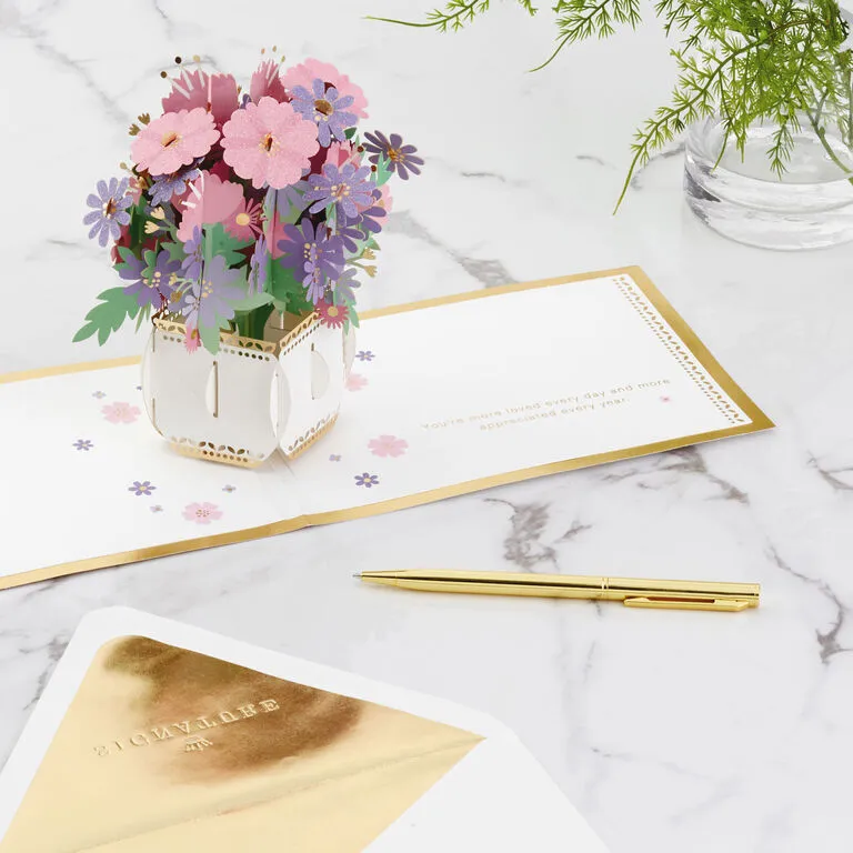 Hallmark Love And Appreciation Flower Bouquet 3D Pop-Up Love Card 6 Hallmark Love And Appreciation Flower Bouquet 3D Pop-Up Love Card - Image 6