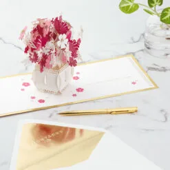 Hallmark Happy Thoughts Flower Bouquet 3D Pop-Up Thinking Of You Card 17 Hallmark Happy Thoughts Flower Bouquet 3D Pop-Up Thinking Of You Card -Hot Sale Hallmark Store Flower Bouquet 3D PopUp Thinking of You Card 1299LAD9644 08