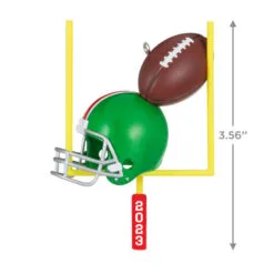 Hallmark Football Star 2023 Ornament -Hot Sale Hallmark Store Football Goal Post and Helmet Keepsake Ornament 1399QGO2707 03