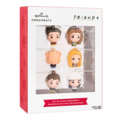 Mini Friends Shatterproof Hallmark Ornaments, Set Of 6 -Hot Sale Hallmark Store Friends Miniature Christmas Ornaments Set of 6 2HCM9229 04