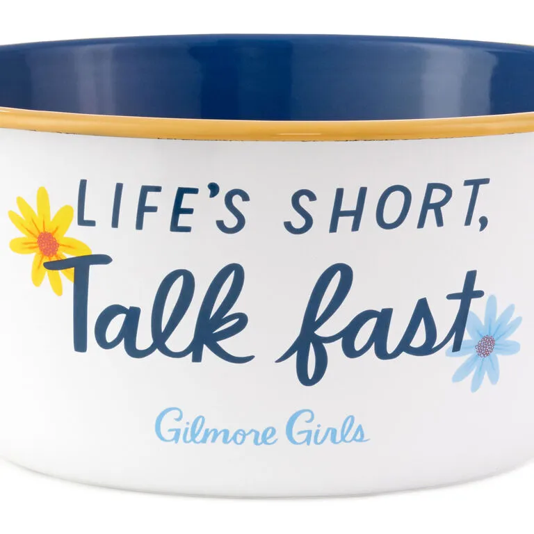 Hallmark Gilmore Girls Life's Short, Talk Fast Popcorn Bowl 3 Hallmark Gilmore Girls Life's Short, Talk Fast Popcorn Bowl - Image 3