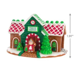 Hallmark Season's Treatings Special Edition Ornament -Hot Sale Hallmark Store Gingerbread Train Depot Keepsake Ornament 1899QXT4117 03