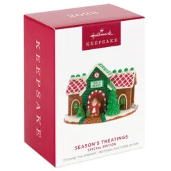 Hallmark Season's Treatings Special Edition Ornament -Hot Sale Hallmark Store Gingerbread Train Depot Keepsake Ornament 1899QXT4117 04