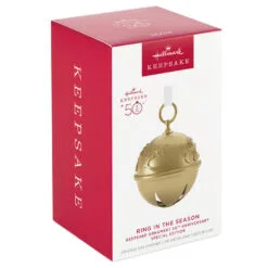 Hallmark 50th Anniversary Ring In The Season Special Edition Metal Bell Ornament 9 Hallmark 50th Anniversary Ring In The Season Special Edition Metal Bell Ornament -Hot Sale Hallmark Store Gold Jingle Bell Keepsake Ornament 2899QGO2989 04