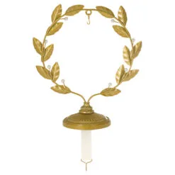 Hallmark Golden Wreath Metal Ornament And Stocking Hanger -Hot Sale Hallmark Store Gold Wreath Keepsake Ornament and Stocking Hanger 1QSB6287 06