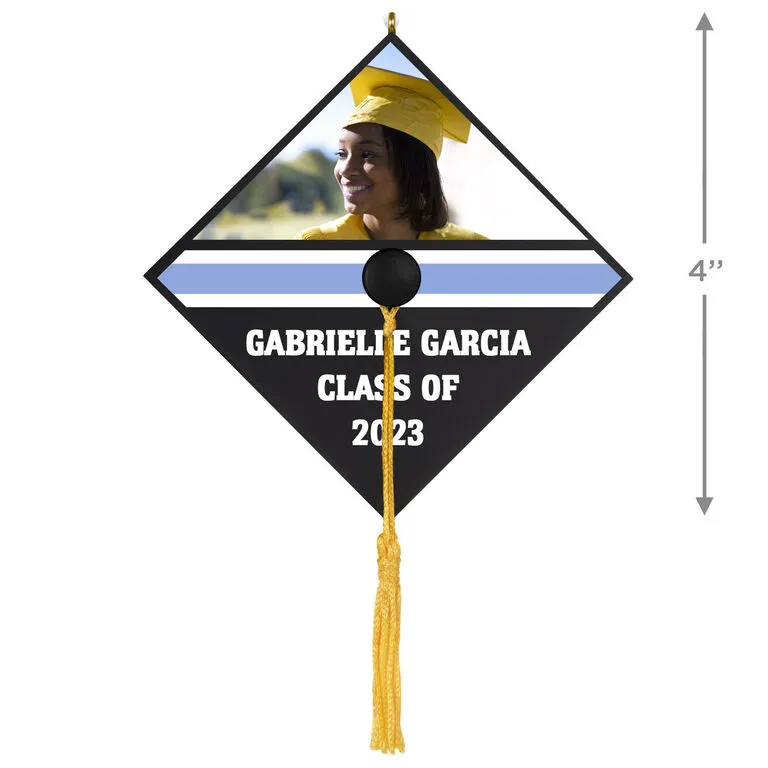 Hallmark Graduation Cap Text And Photo Personalized Ornament 3 Hallmark Graduation Cap Text And Photo Personalized Ornament - Image 3