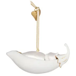 Hallmark Grandbaby's First Christmas Pea In A Pod 2023 Porcelain Ornament -Hot Sale Hallmark Store Grandbabys 1st Christmas Keepsake Ornament 2199QGO2727 06